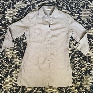 Caslon Linen Tunic XS/P, Linen button up